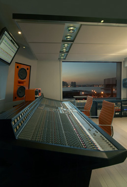 Integrated Studio control room side view